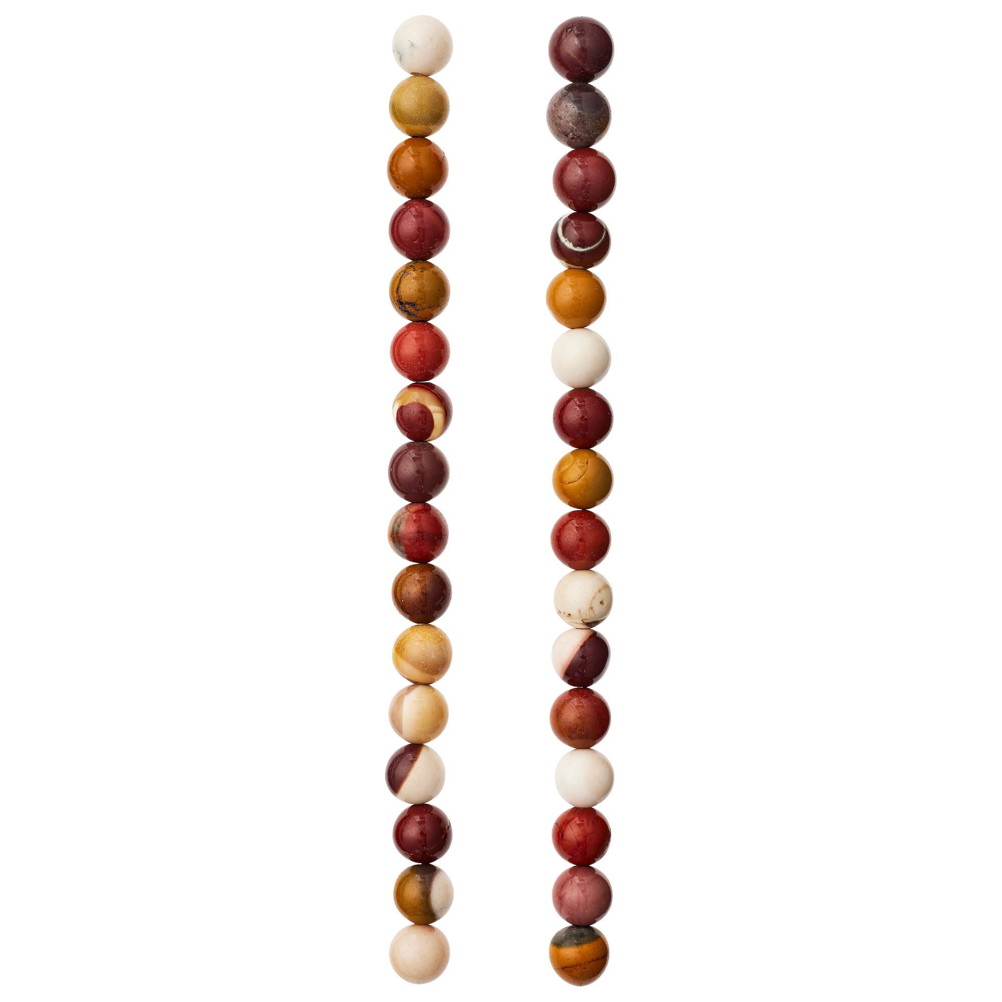 12 Pack: Mookaite Round Beads by Bead Landing™, 8mm